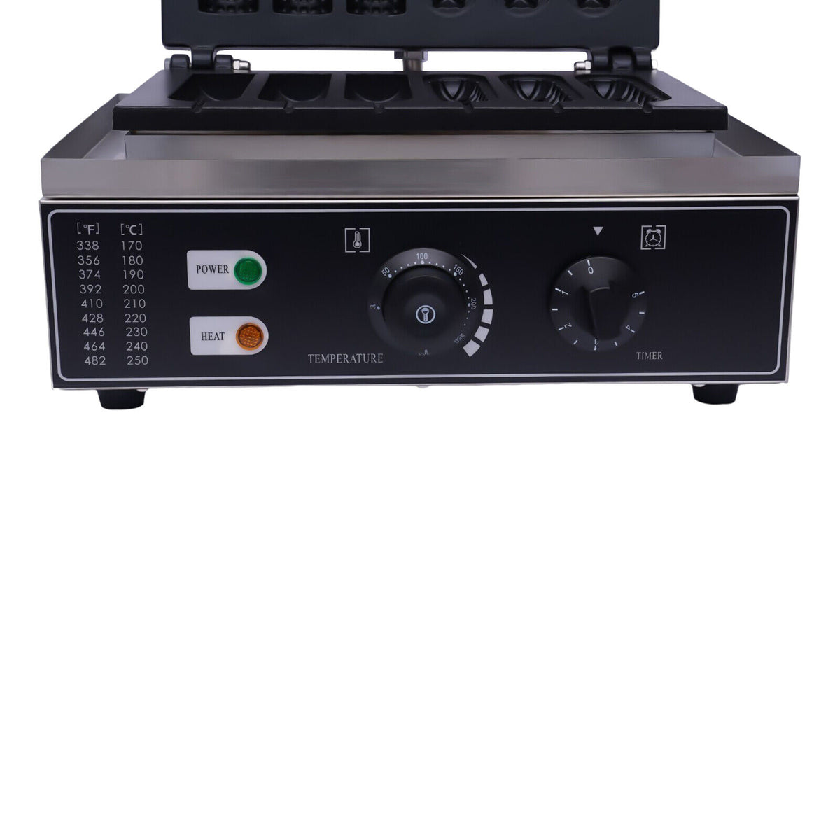 110V 6PCS Commercial Nonstick Electric Waffle Maker Machine 1500W E2258