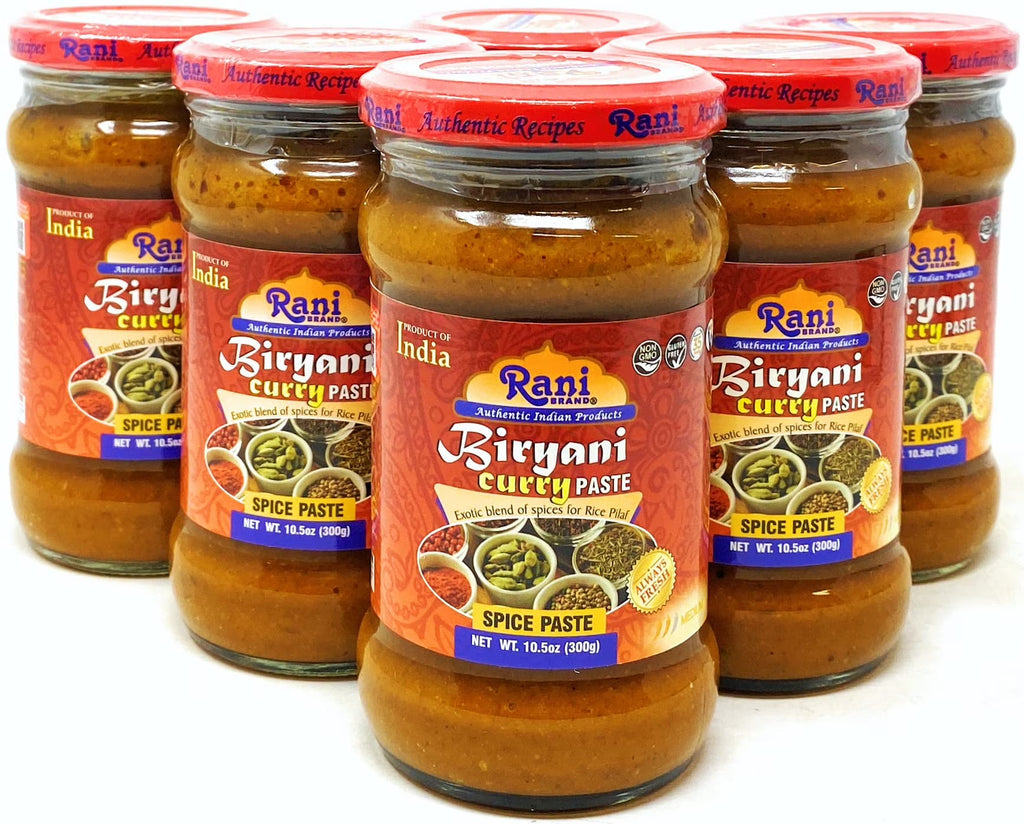 Biryani Masala Curry Paste 10.5oz Glass Jar, Pack of 5+1 E60700