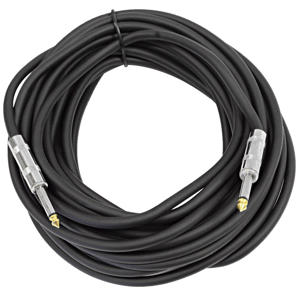 Pair of 100 Feet 1/4 to 1/4 Pro Audio Speaker Cables 14 Gauge B16585