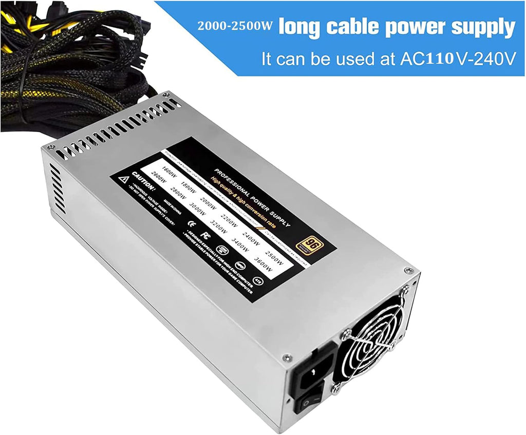 2000-2500W 2U Single Channel Mining PSU H466983