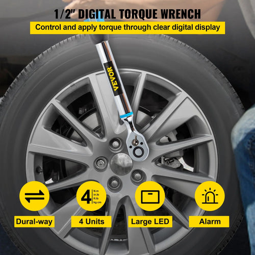 1/2" Drive Digital Torque Wrench with LED Display and Case S38129