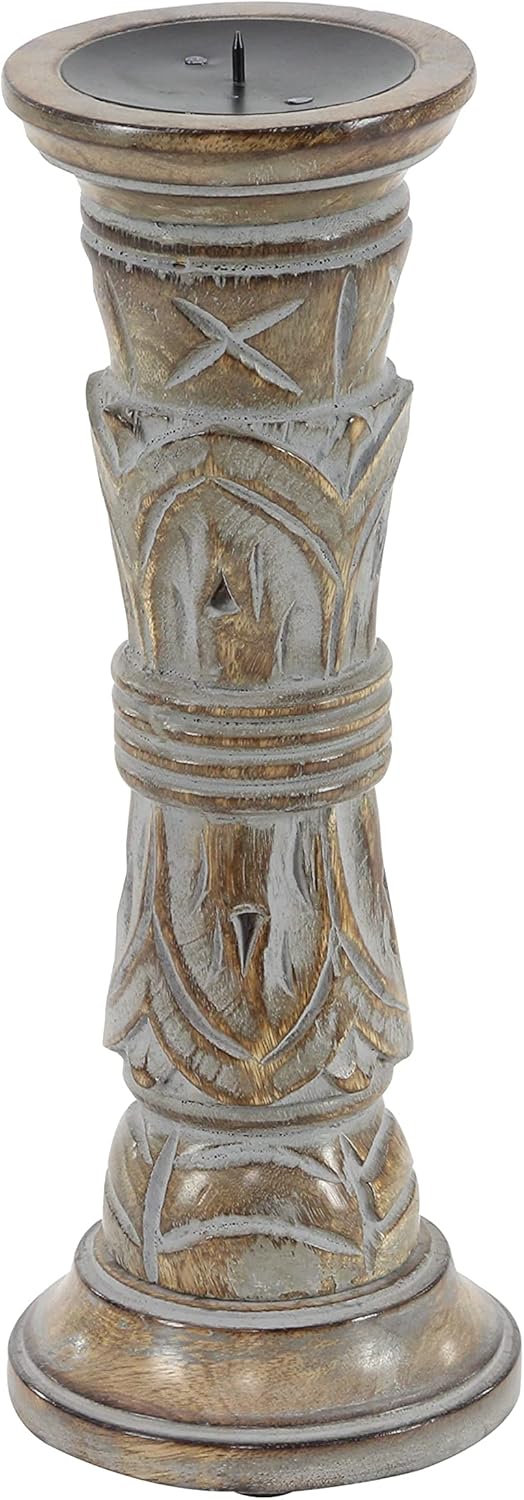Set of 3 Wooden Candle Holder A3420