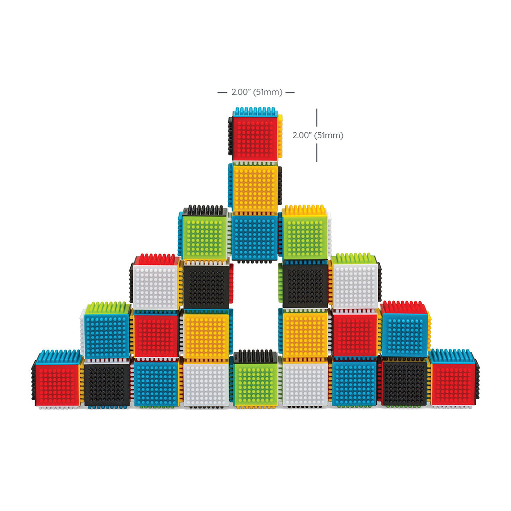 24-Piece Multicolor Sensory Blocks V1097