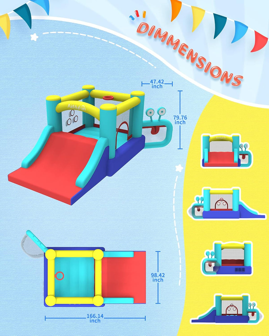 Bounce House with Blower Q758