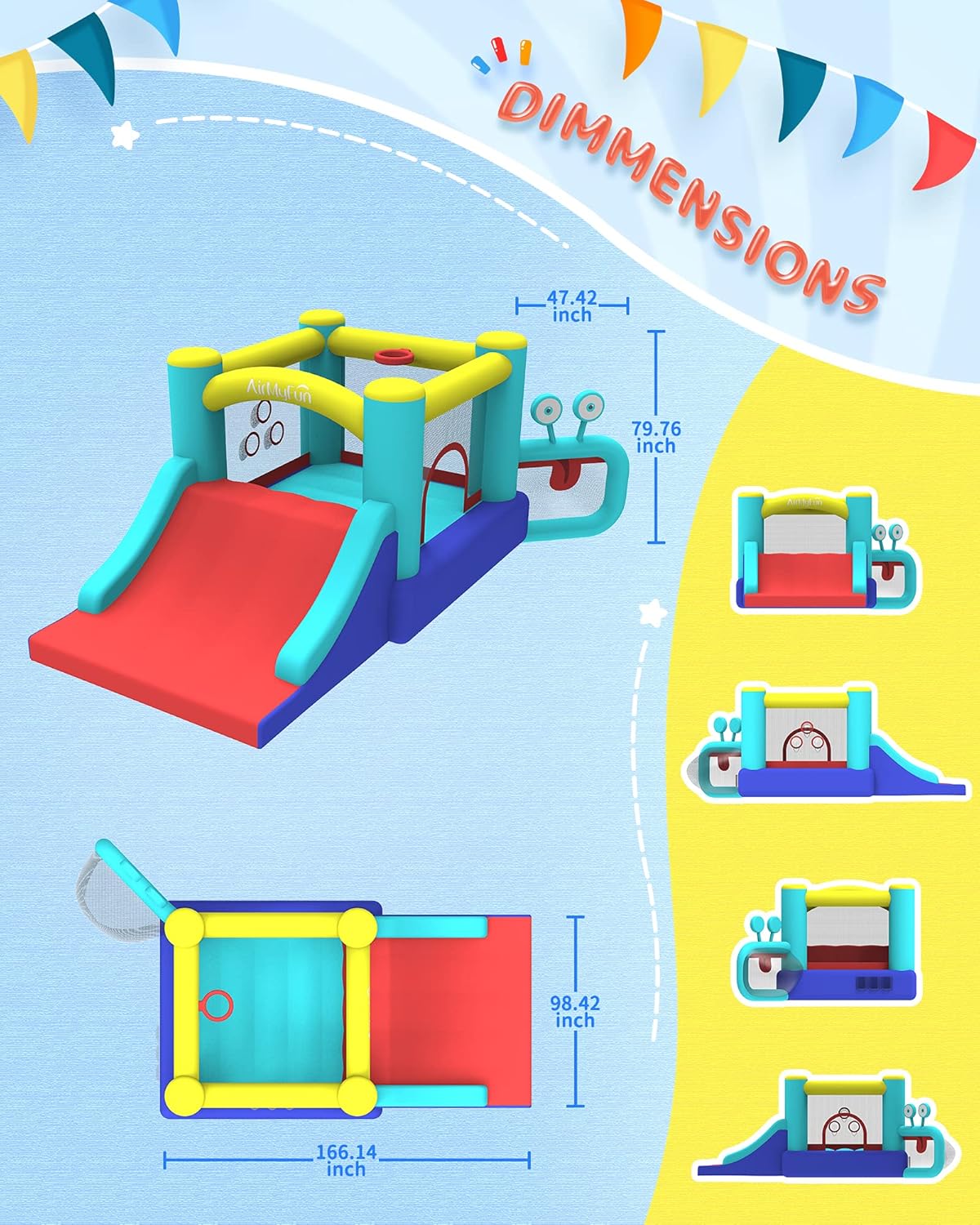 Bounce House with Blower Q758