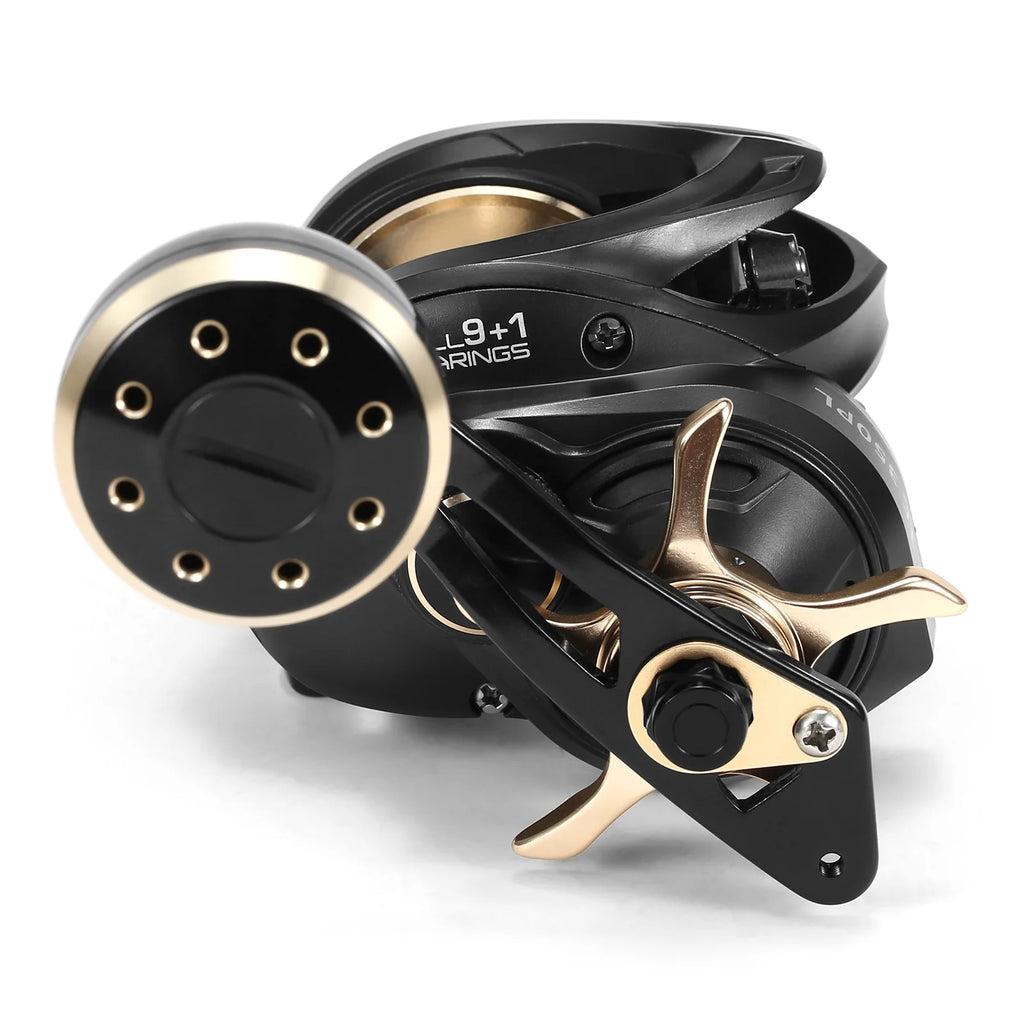 Carbon Fiber Baitcasting Reel 9+1BB Fishing Reel 6.3:1 Gear Ratio F3327