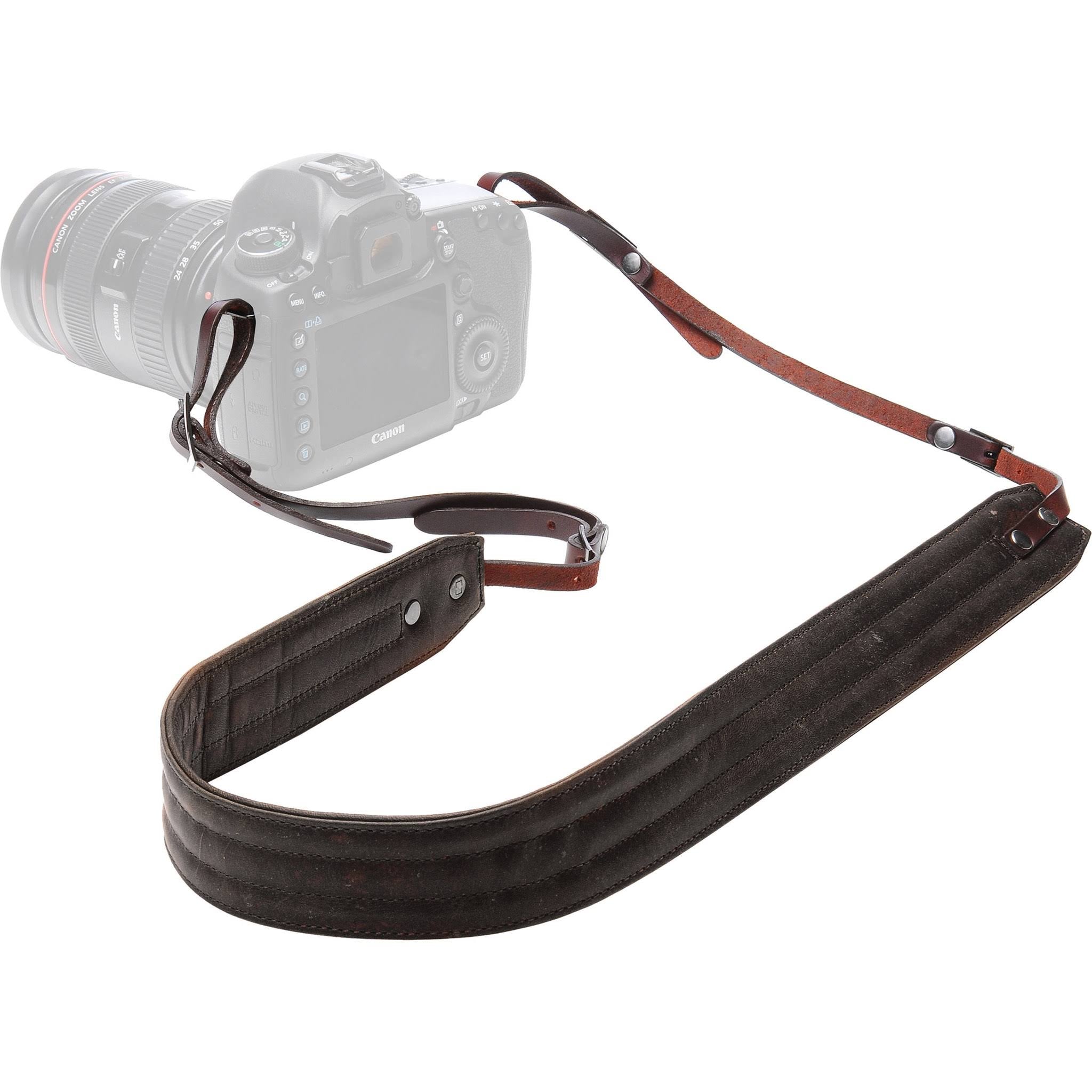 Dark Truffle Leather Camera Strap Y71106