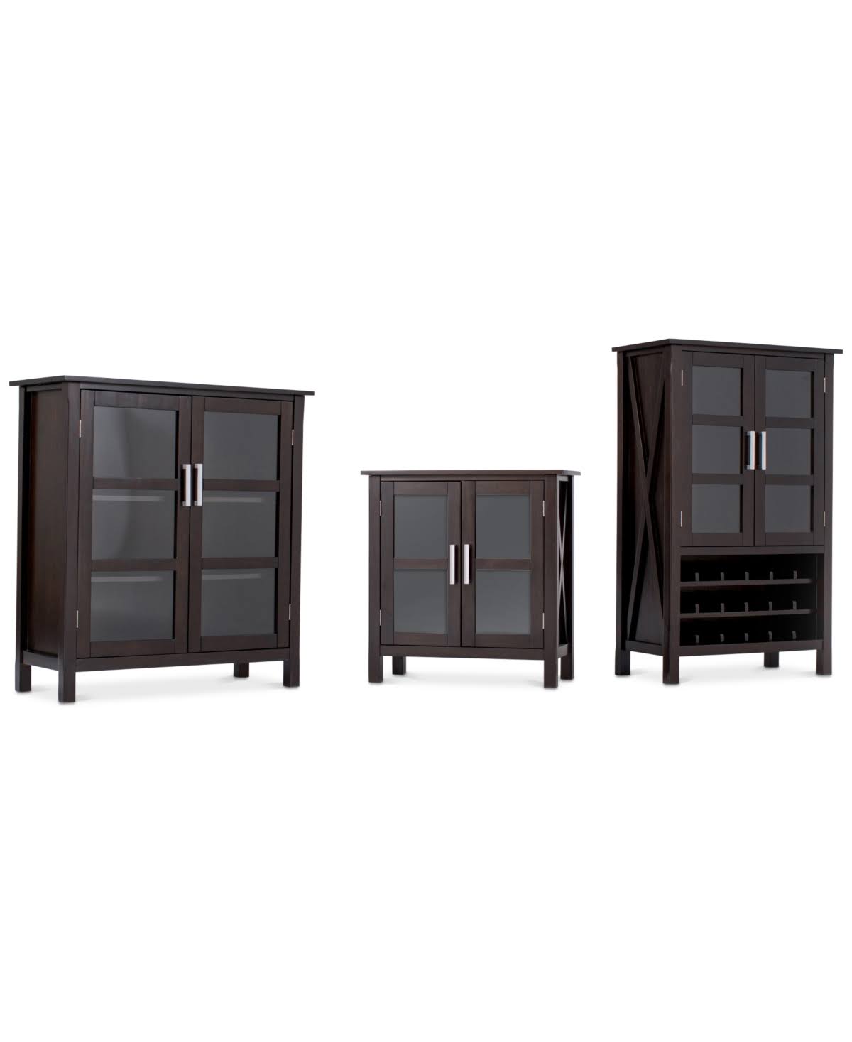 Dark Walnut Brown Storage Cabinet G6494