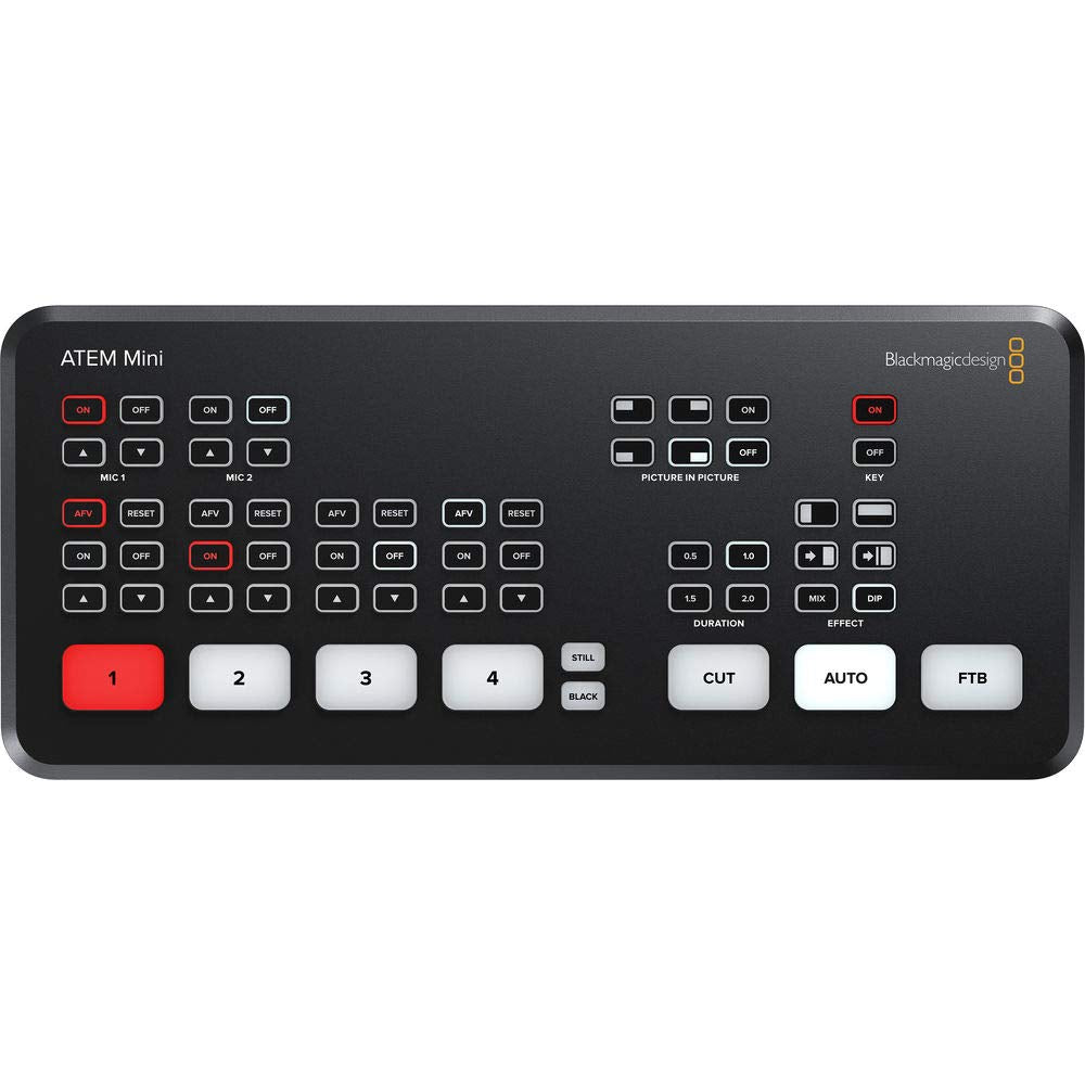 ATEM Mini HDMI Live Stream Switcher with HDMI Cable & Fastener Straps Bundle S145