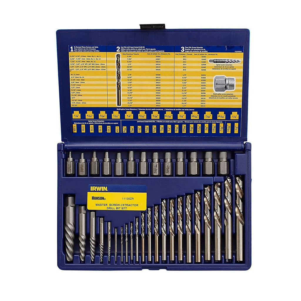 35-Piece Screw Extractor Drill Bit Set Y275