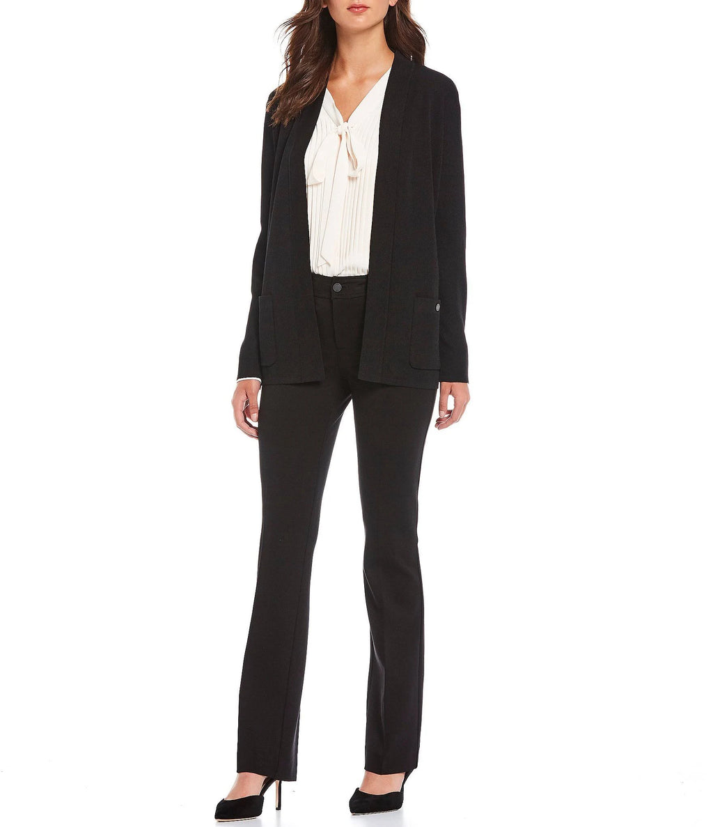 Black Open Front Cardigan F723210