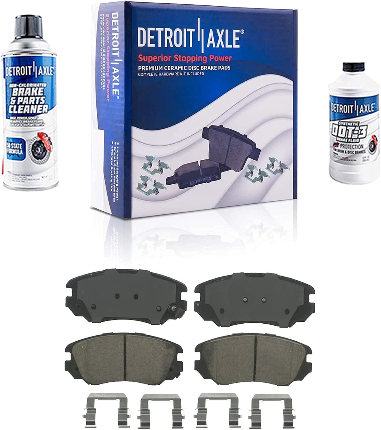 Front Rear Drilled & Slotted Rotors + Brake Pads Replacement 10pc Set D7866