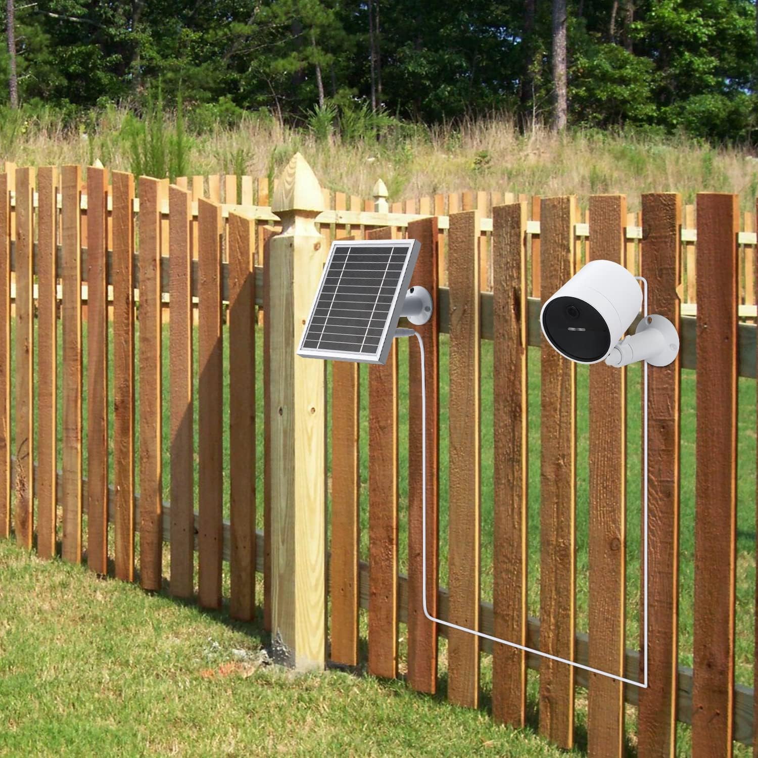 Silver 3PACK Solar Panel for Outdoor Security Camera J9648