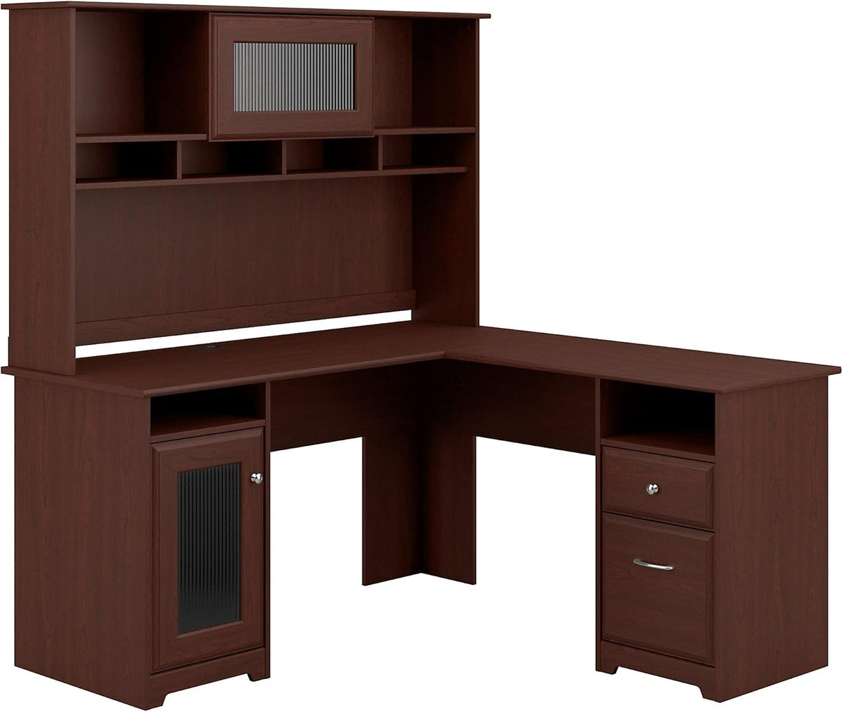 L Shaped Desk with Hutch W593939