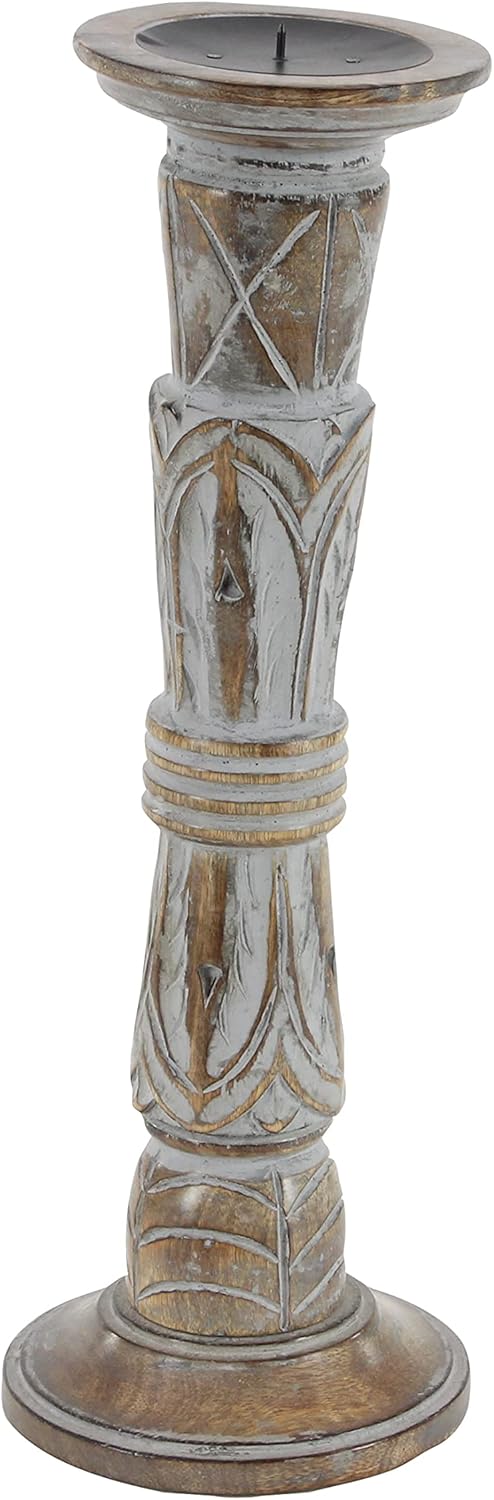 Set of 3 Wooden Candle Holder A3420