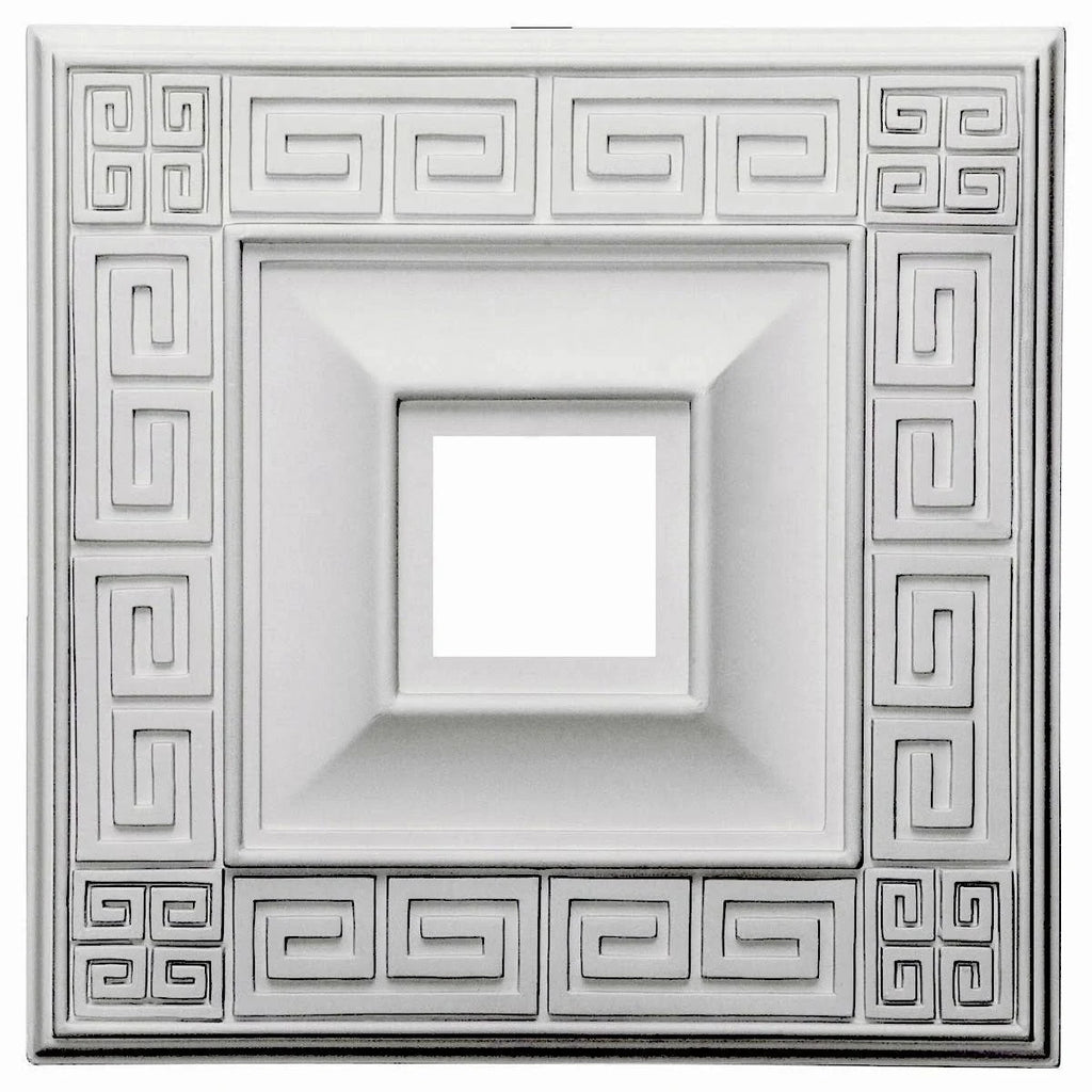 18x22W x 18x22H x 3 1/2x22ID x 1 1/8x22P Ceiling Medallion Z80843