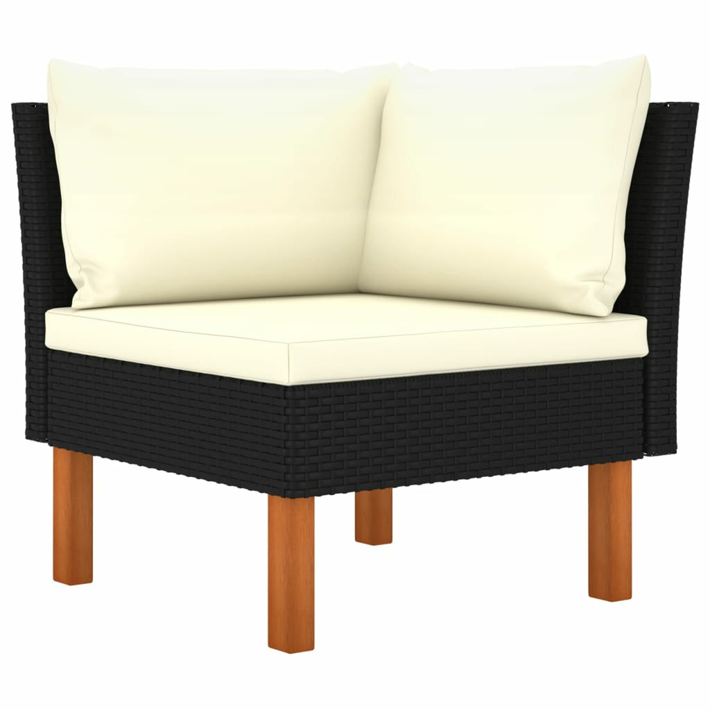 6 Piece Poly Rattan Sectional Outdoor Furniture Set S8015