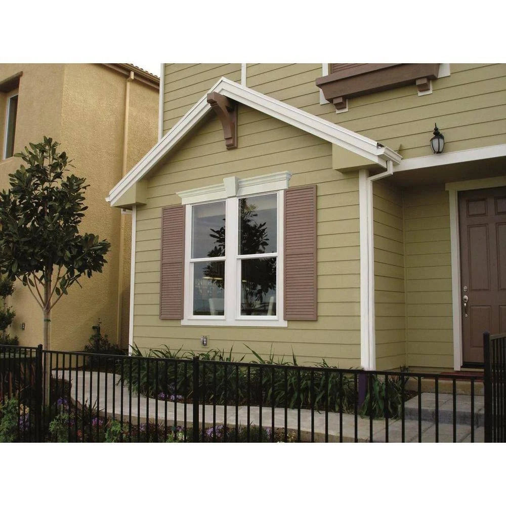 Louvered Shutter with Center Rail, Urethane (Per Pair) C55508