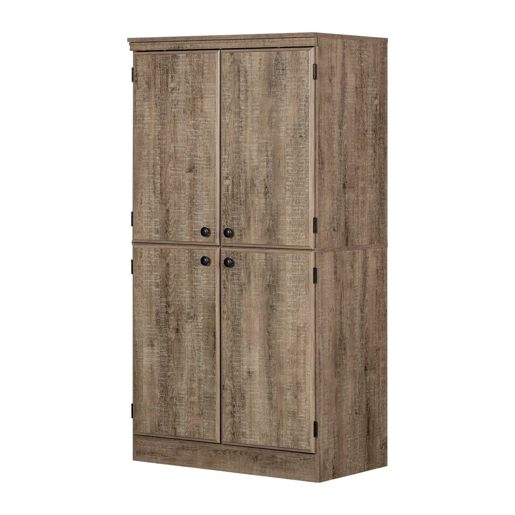 Gray 4-Door Storage Cabinet Y40933