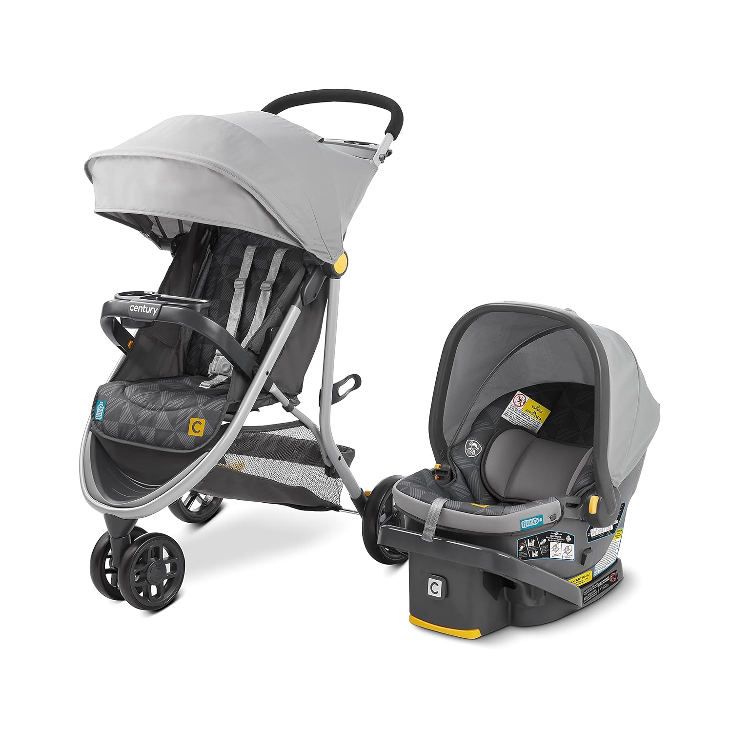 3-Wheel Lightweight Travel System Stroller Combo Q673