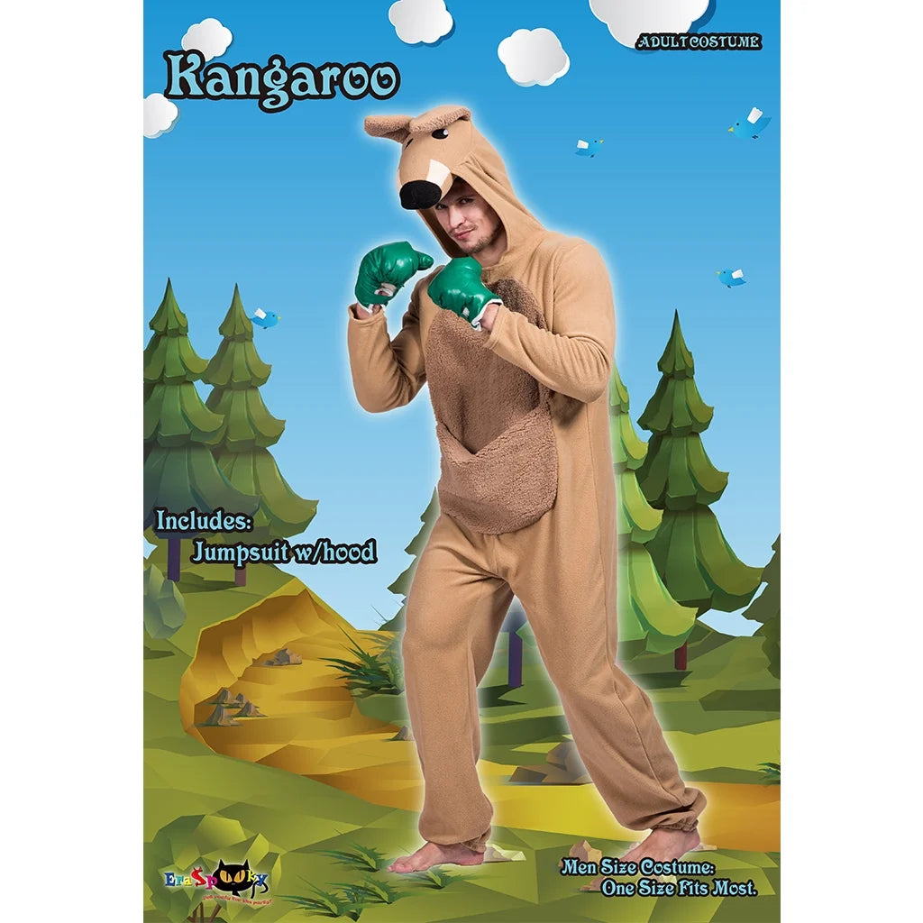 Adult Kangaroo Costume Onesie Pajamas G873