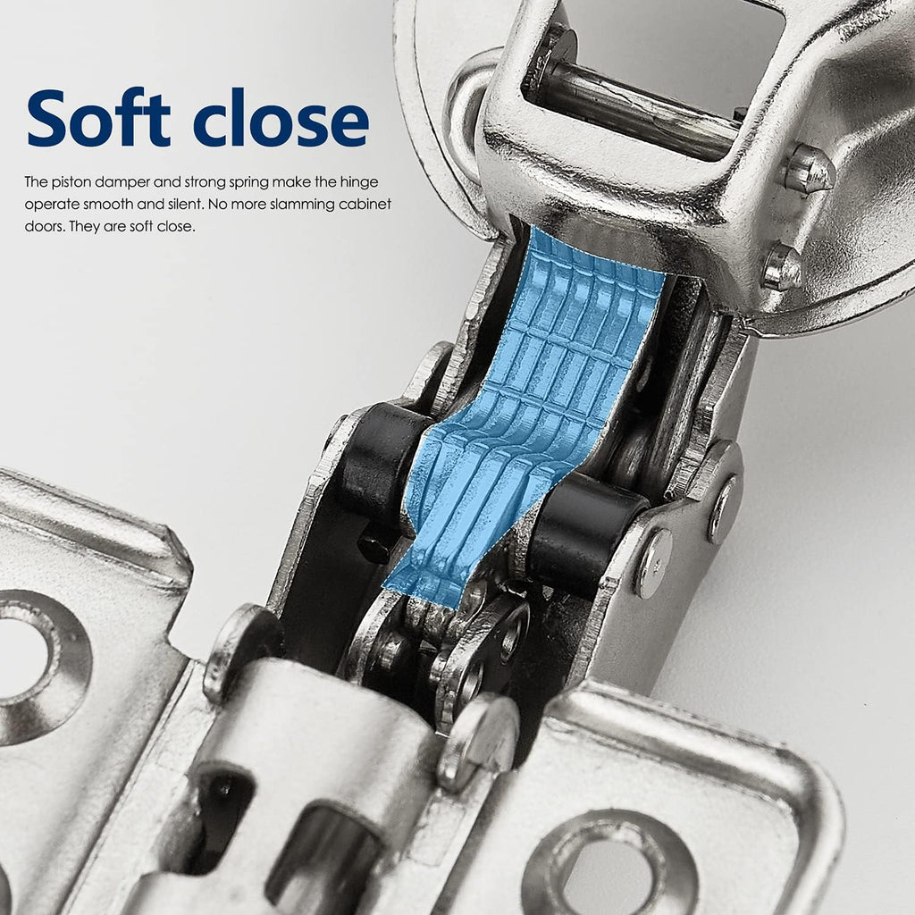 50 Pack 25 Pairs Soft Close Full Overlay Cabinet Door Hinges F431104