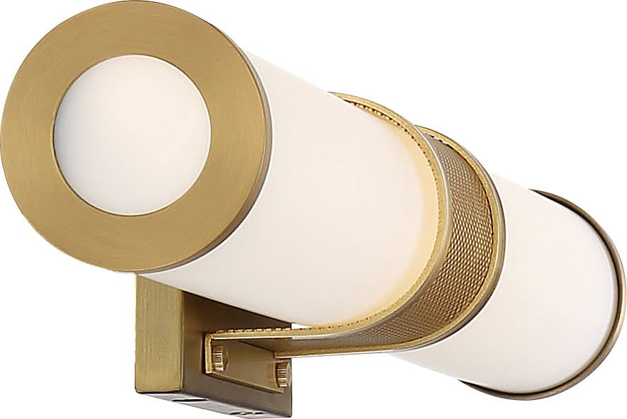 Brushed Brass LED Vanity with Frosted Lens L967340