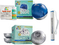 Frog @Ease Floating System with 3 Refill SmartChlor Replacement Mineral Cartridges, Jump Start Shock and 30 Test Strips with Bonus White Spa Thermometer X827536