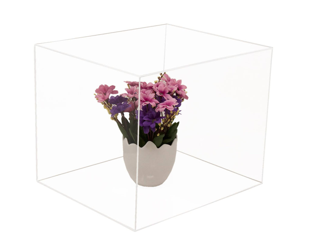 Clear Acrylic Display Case with Black Risers O666