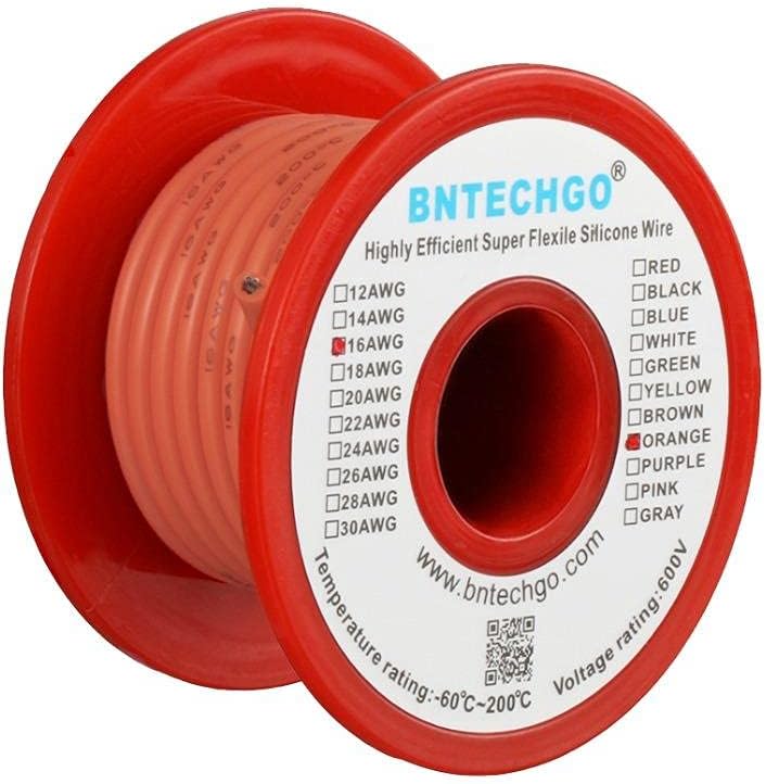 16 Gauge Silicone Wire Kit 7 Color 25 ft Stranded Tinned Copper Wire Pack of 2 E837710