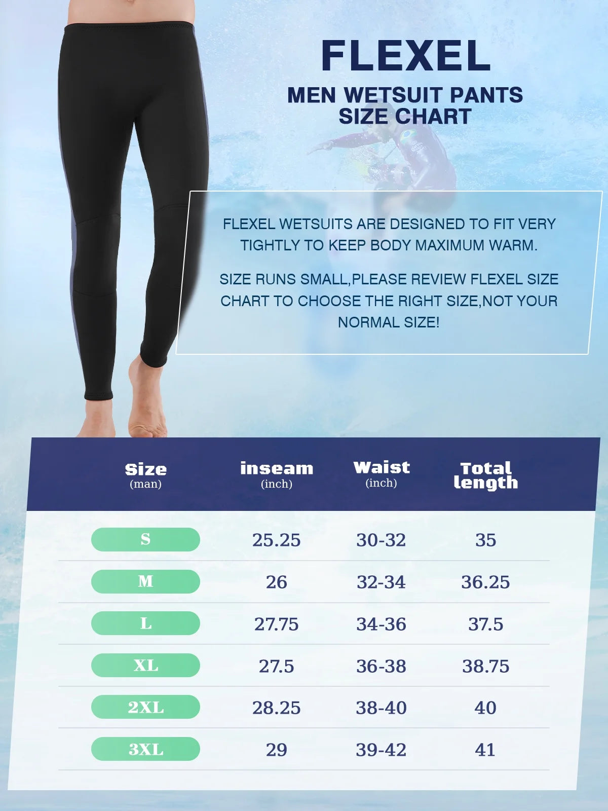 3mm Neoprene Wetsuit Pants Z85093