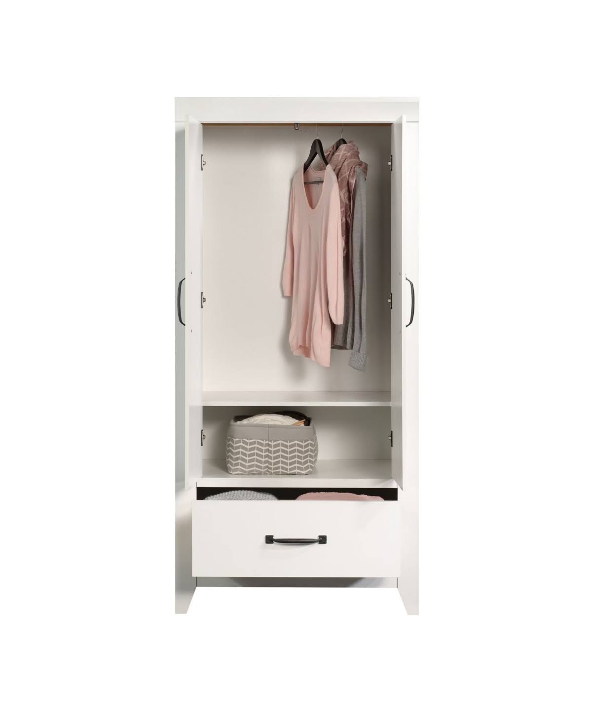 Soft White Storage Wardrobe R618407