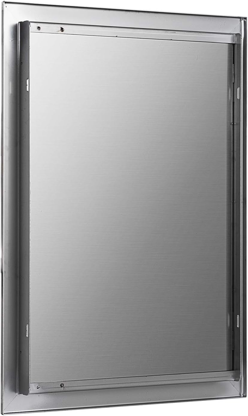 17 x 24 Inch Brushed Stainless Steel Outdoor Kitchen BBQ Access Door Y90051