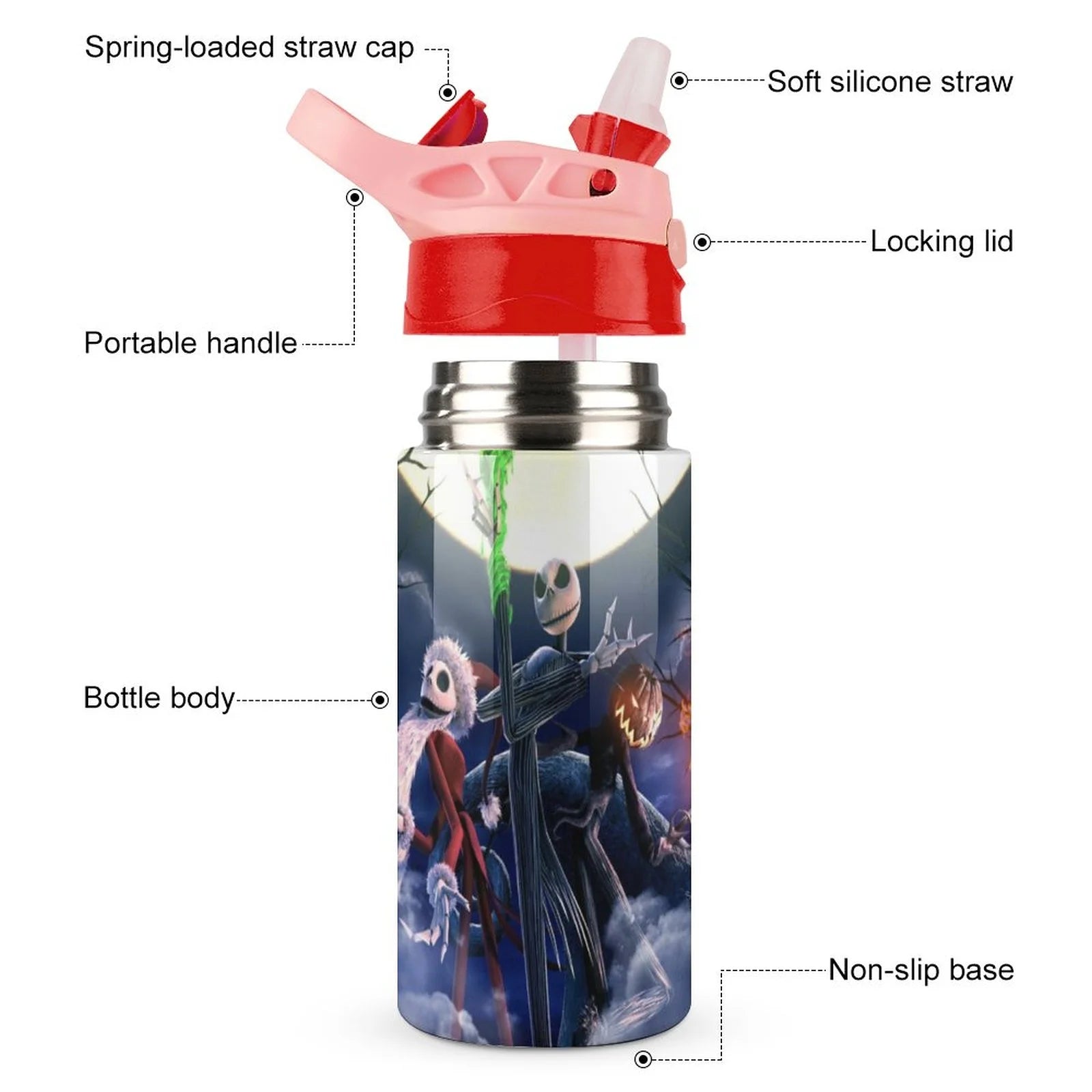 Insulated Stainless Steel Water Bottle With Straw G998