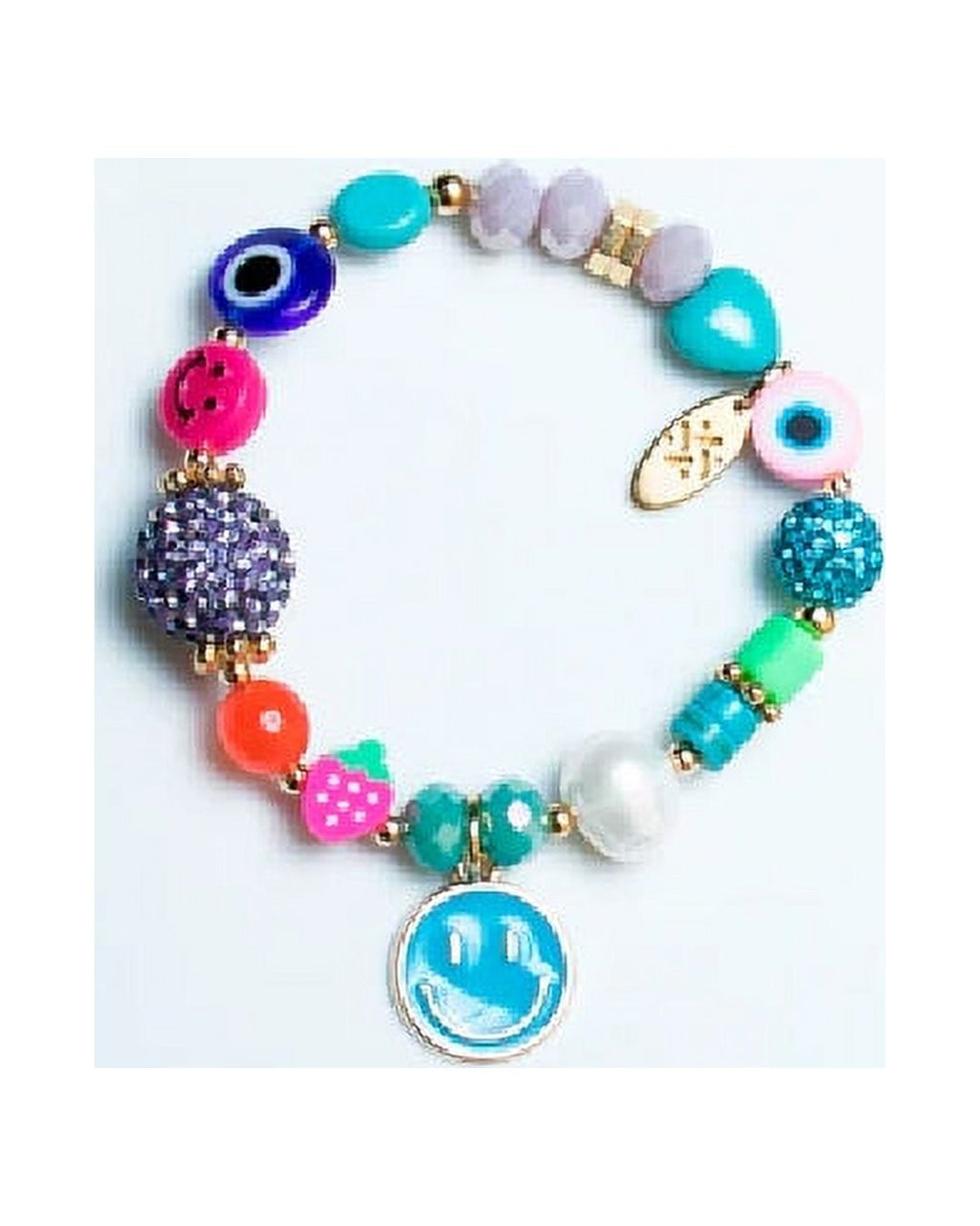 Royal Blue Murano Nazar Elastic Bracelet L84506