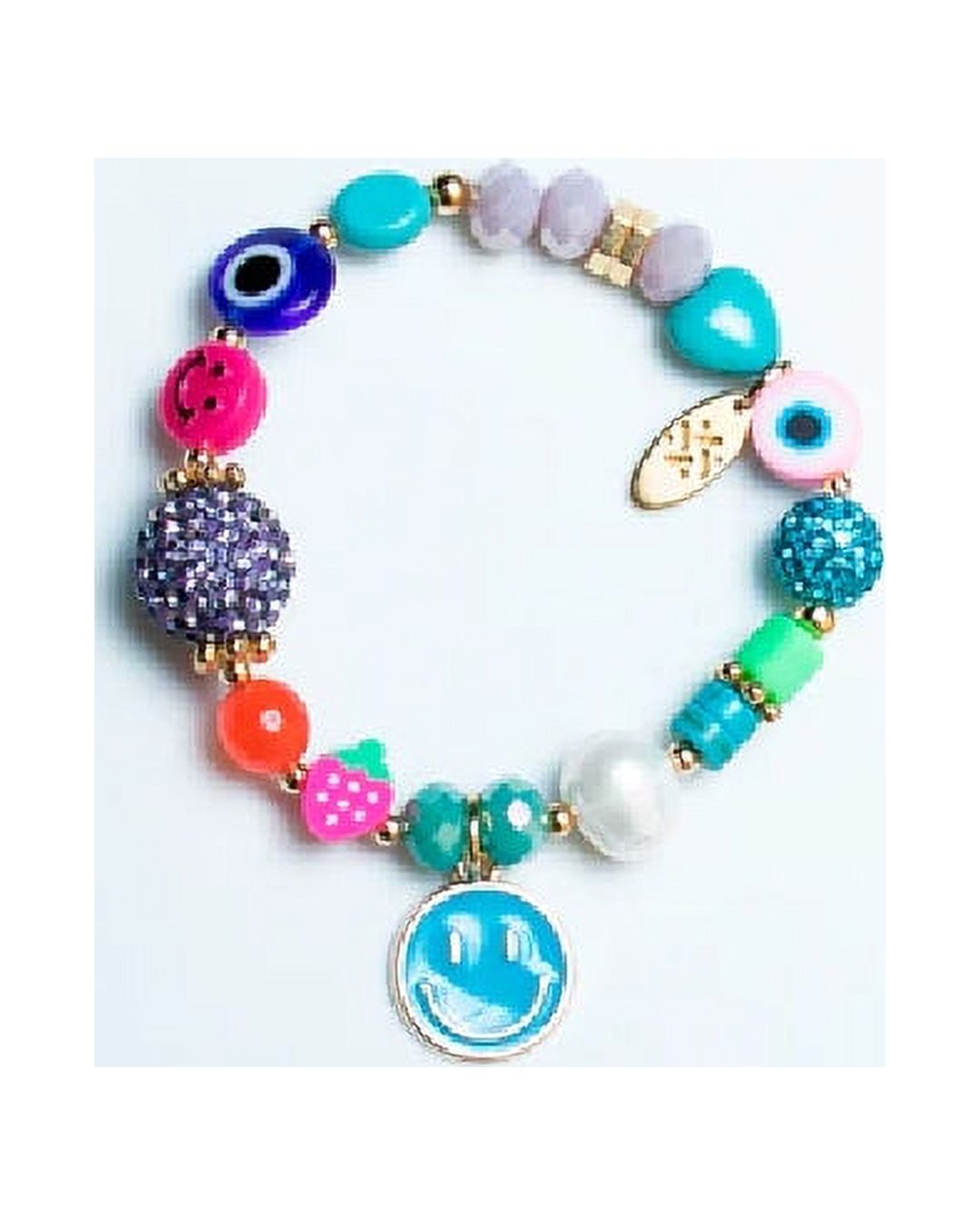 Royal Blue Murano Nazar Elastic Bracelet L84506