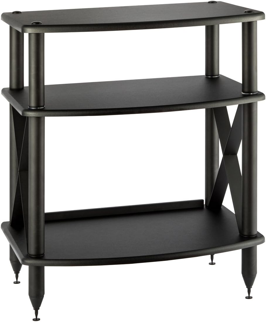 Espresso Turntable Stand with Vinyl Record Storage V638481
