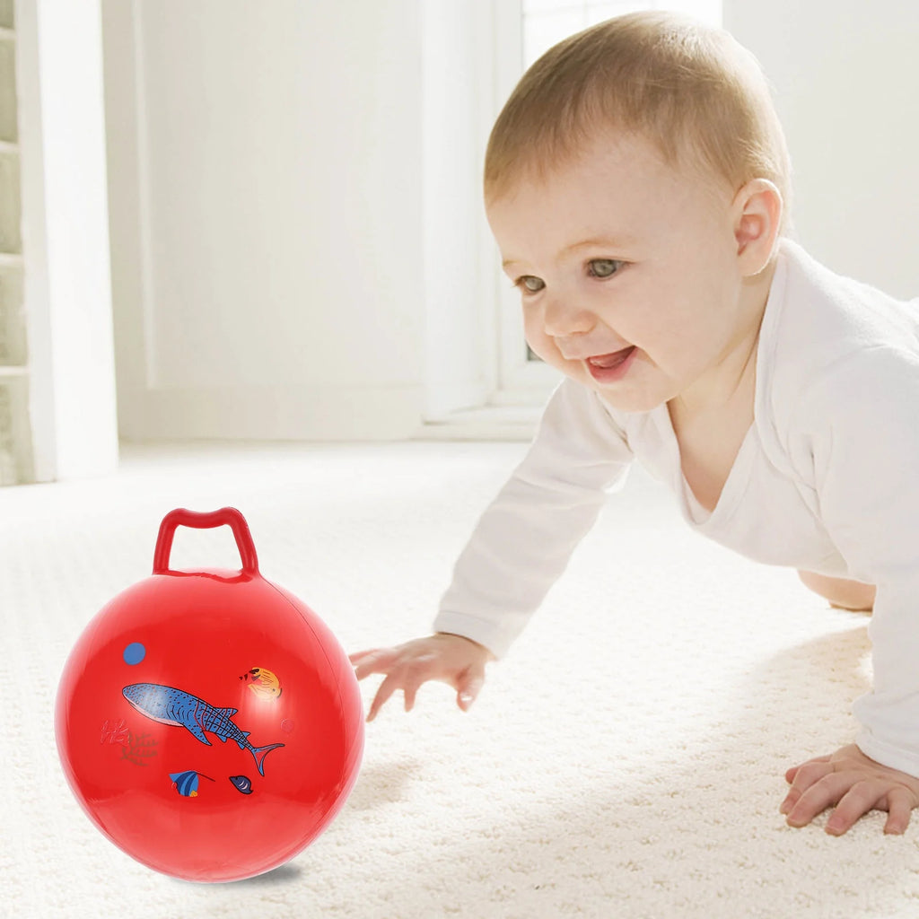 3Pcs Inflatable Hopper Balls with Handle U8524