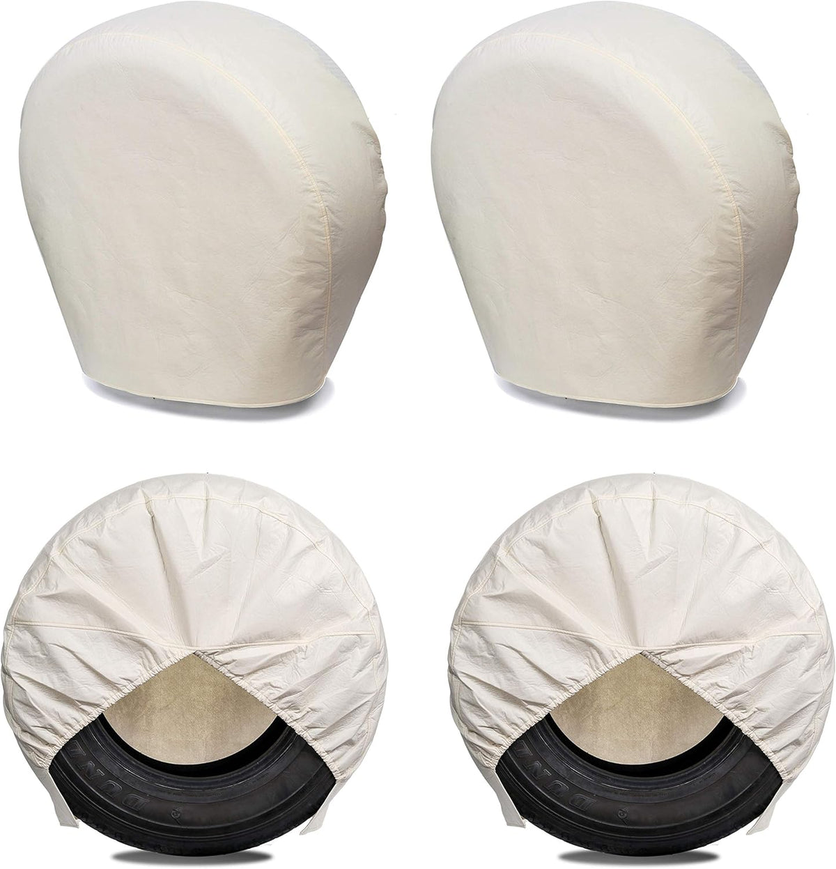 Tough Tire Covers for RV Wheel 4 Pack Black M59796