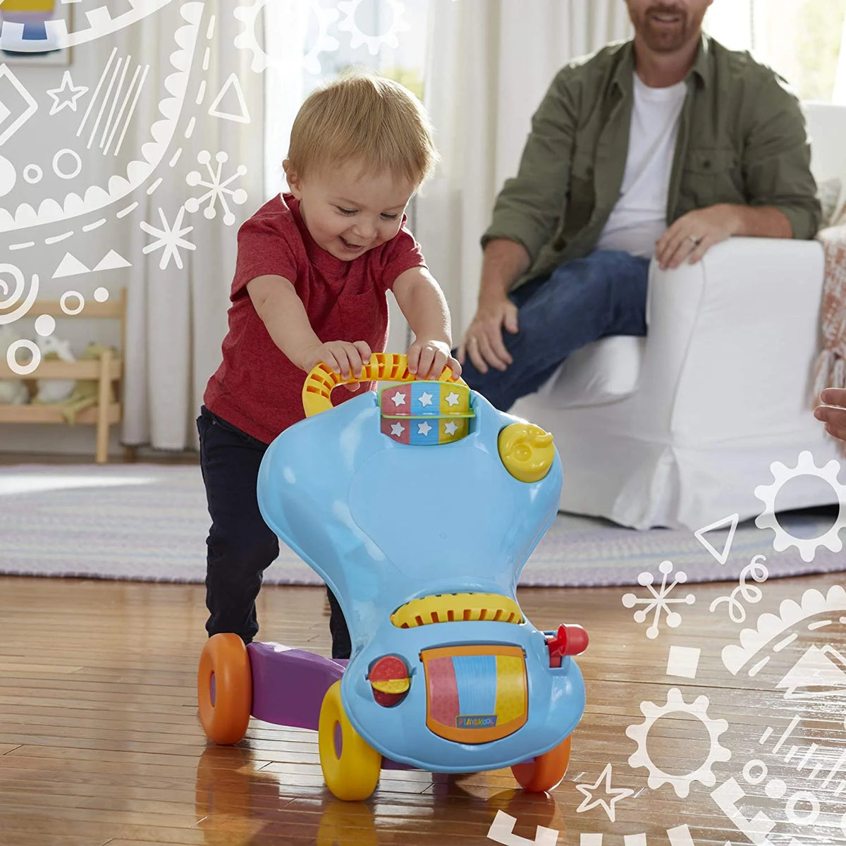 2-in-1 Ride-On Walker Toy M970