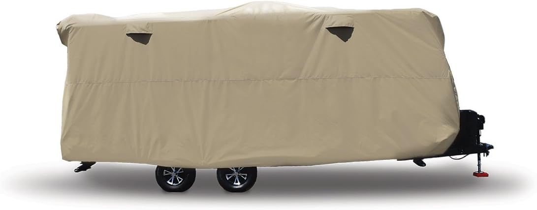 Tan Travel Trailer RV Cover I1821