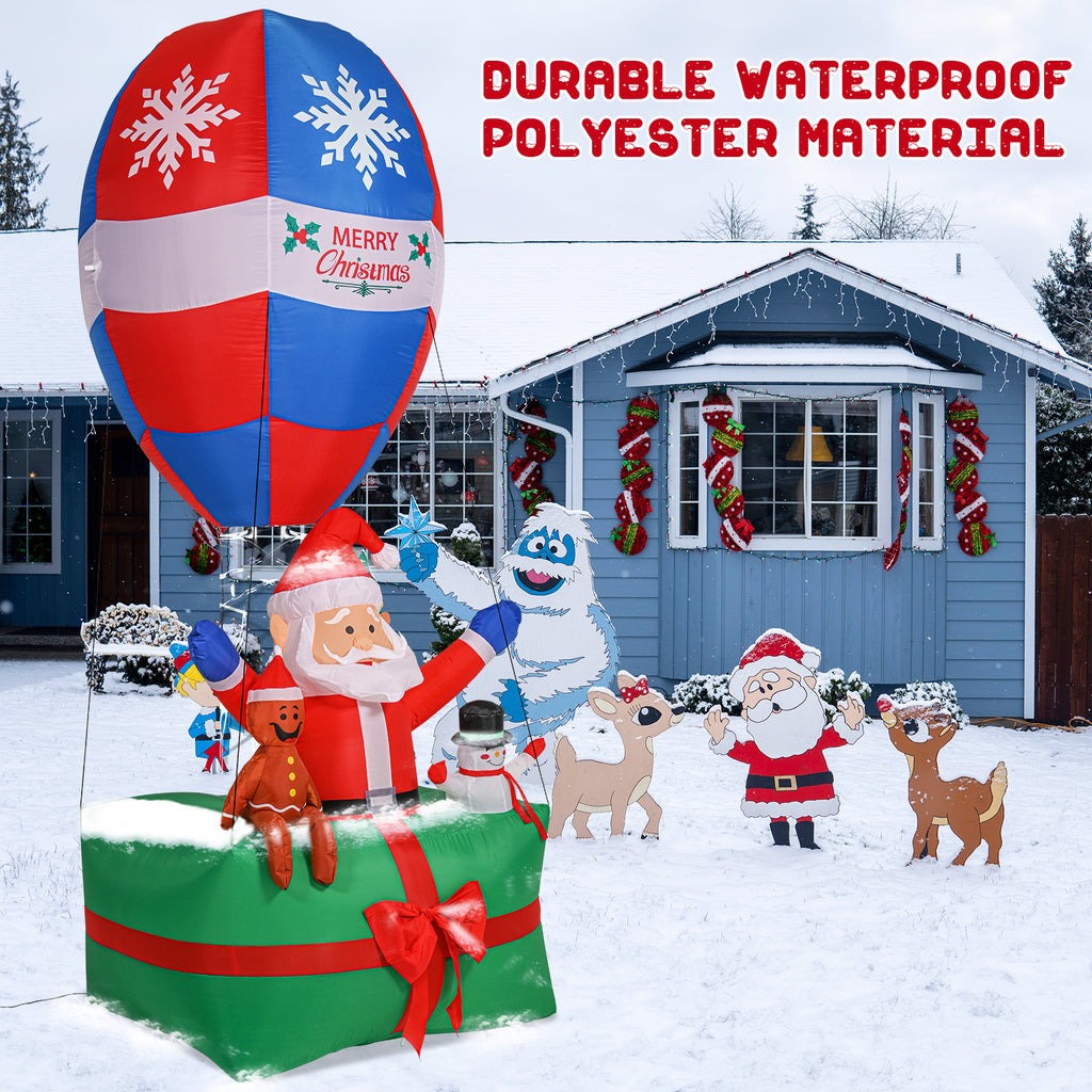 LED Lighted Santa Christmas Inflatables Yard Decoration B363741