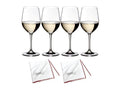Vinum Viognier and Chardonnay Glass Set of 4 with Two Polishing Cloths P6764