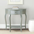 French Grey Demilune Console Table I49346