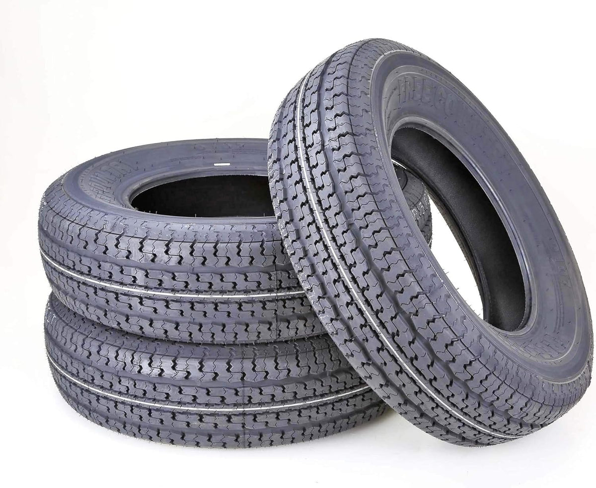 5 Trailer Tires ST175/80R13 6PR Load Range C with Scuff Guard I725
