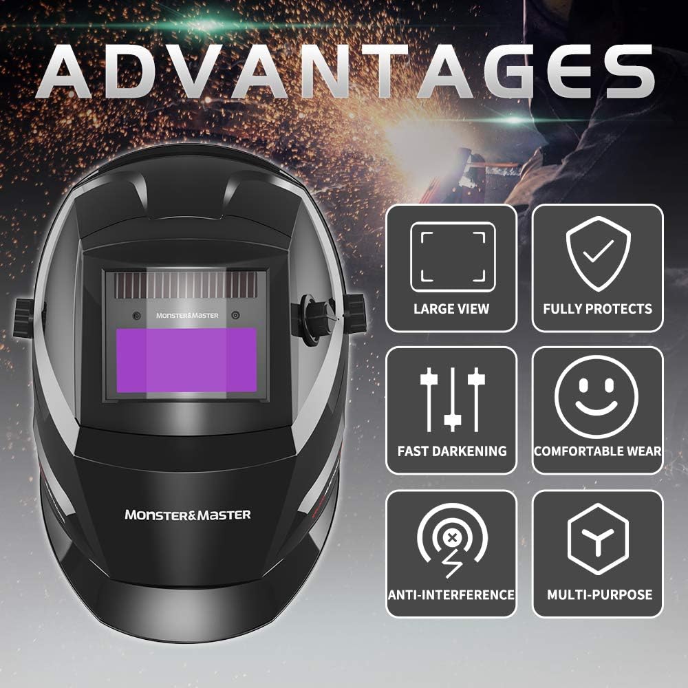 Auto Darkening Welding Helmet, Pack of 2 H387