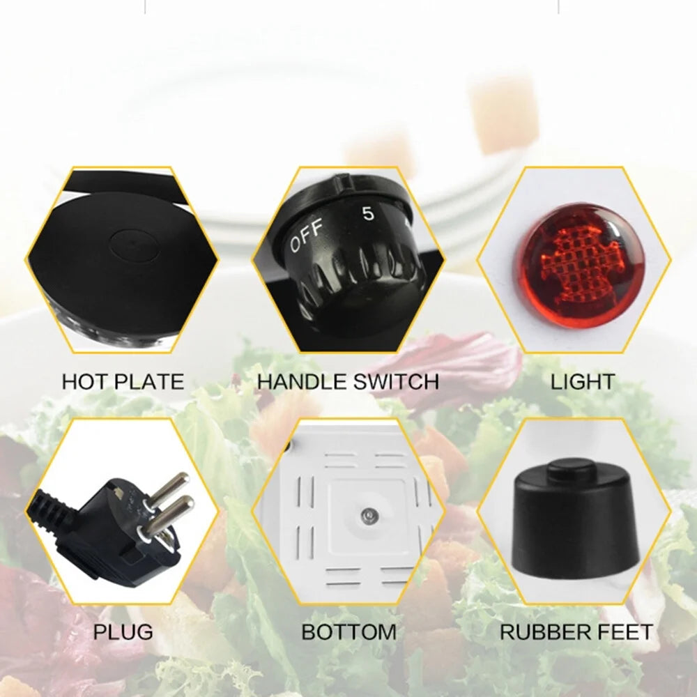 2000W Double Disc Flat Burner Electric Stove X298
