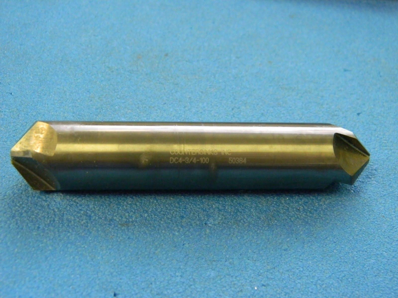 3/4x22 Diameter x 100° Double End 4 Flute Bright Carbide Countersink B1624