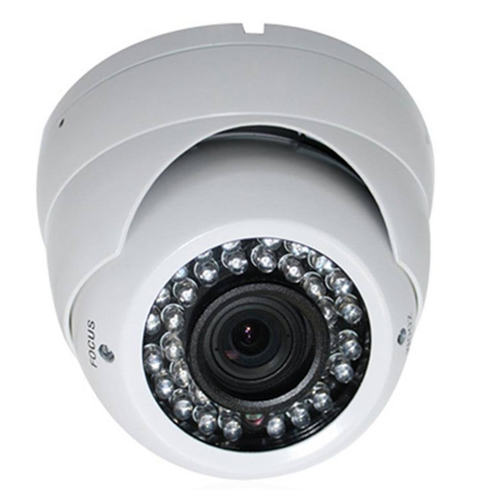 White Wired Indoor/Outdoor Night Vision Vandal Proof Dome Surveillance Camera J243