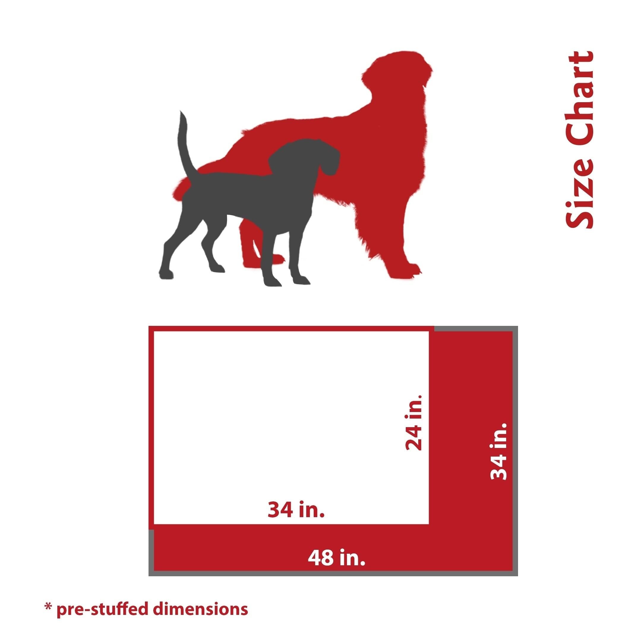 Orthopedic Double Pet Bed Red N816541